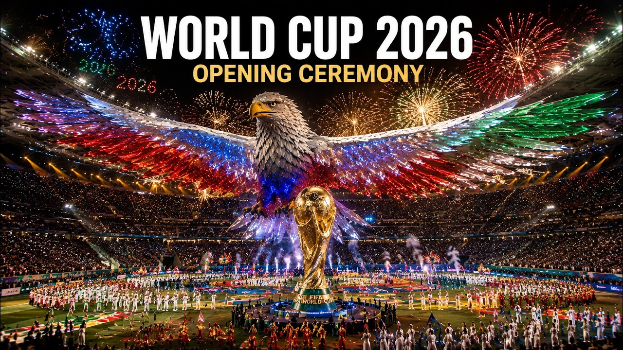 مفهوم حفل الافتتاح الكبير لكأس العالم 2026 | أعظم عرض كروي على وجه الأرض